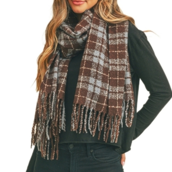 Plaid Flannel Scarf - Picture 2 of 3
